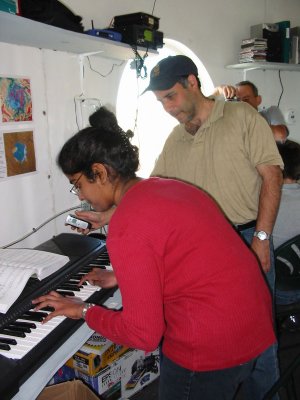 Christine's concert, played on a 5-octave electronic keyboard.