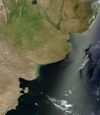 NASA MODIS Image of the Day: January 9, 2009 – Argentina and Uruguay