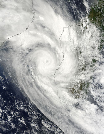 NASA MODIS Image of the Day: January 21, 2009 – Tropical Cyclone Fanele