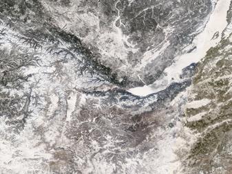 NASA MODIS Image of the Day: February 15, 2008 – Lake Baikal