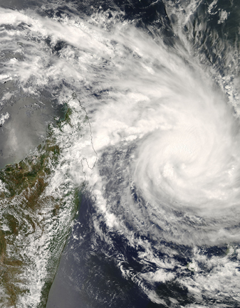 NASA MODIS Image of the Day: February 20, 2008 – Tropical Cyclone Ivan