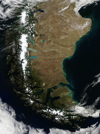 NASA MODIS Image of the Day: February 22, 2010 – Patagonia
