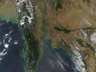 NASA MODIS Image of the Day: February 24, 2008 – Fires in Thailand, Myanmar, and Cambodia