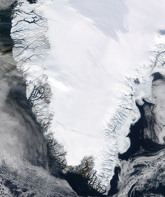 NASA MODIS Image of the Day: February 28, 2010 – Greenland