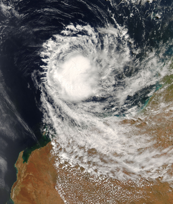 NASA MODIS Image of the Day: March 5, 2008 – Tropical Cyclone Ophelia