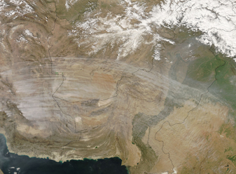 NASA MODIS Image of the Day: March 6, 2008 – Thin Clouds over Southwest Asia