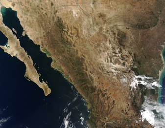 NASA MODIS Image of the Day: March 9, 2009 – Northern Mexico