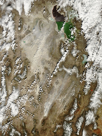 NASA MODIS Image of the Day: March 10, 2009 – Utah Dust Storm