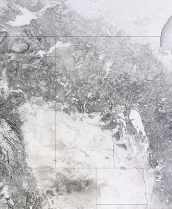 NASA MODIS Image of the Day: March 17, 2009 – Winter in Canada