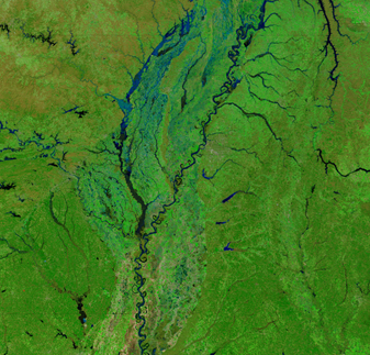 NASA MODIS Image of the Day: March 25, 2008 – Floods in the U.S. Midwest
