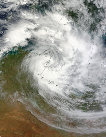NASA MODIS Image of the Day: March 30, 2010 – Tropical Cyclone Paul