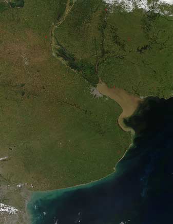NASA MODIS Image of the Day: April 2, 2010 – Rio de la Plata Estuary