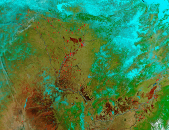 NASA MODIS Image of the Day: April 6, 2008 – Fires in Eastern Siberia
