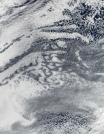 NASA MODIS Image of the Day: April 27, 2010 – Open-cell and Closed-cell Clouds off Peru