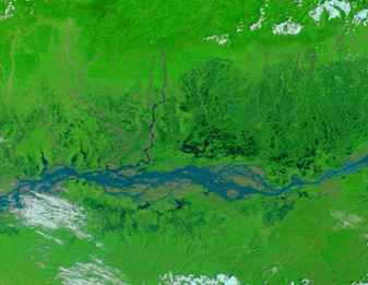 NASA MODIS Image of the Day: May 4, 2010 – Heavy Rain in Assam, India