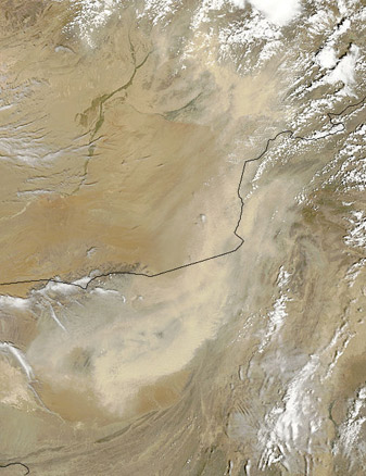 NASA MODIS Image of the Day: May 7, 2010 – Dust storms in Pakistan and Afghanistan