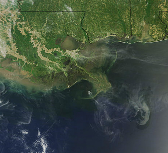 NASA MODIS Image of the Day: May 12, 2010 – Oil Slick in the Gulf of Mexico