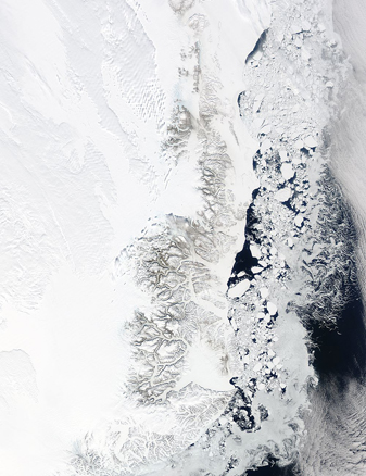 NASA MODIS Image of the Day: May 14, 2010 – Eastern Coast of Greenland