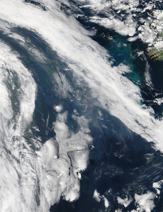 NASA MODIS Image of the Day: May 19, 2010 – Ocean Color in the North Atlantic