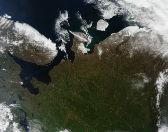 NASA MODIS Image of the Day: May 21, 2010 – Northeastern Russia