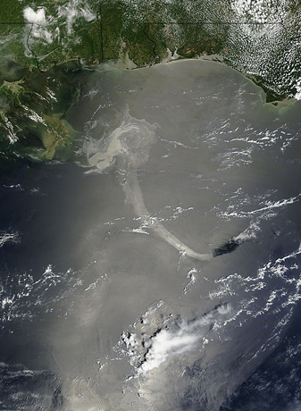 NASA MODIS Image of the Day: May 22, 2010 – Oil Slick in the Gulf of Mexico