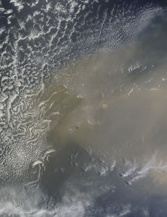 NASA MODIS Image of the Day: May 25, 2010 – Saharan Dust over the Cape Verde Islands