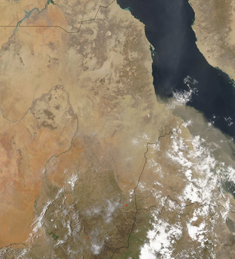 NASA MODIS Image of the Day: June 12, 2007 – Dust Storm Over the Aral Sea