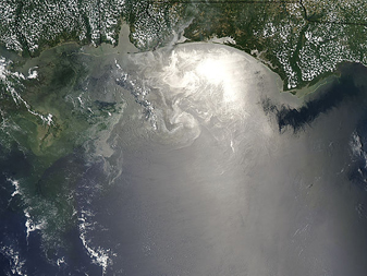 NASA MODIS Image of the Day: June 18, 2010 – Oil Slick in the Gulf of Mexico