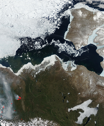 NASA MODIS Image of the Day: June 29, 2010 – Northwest Canada