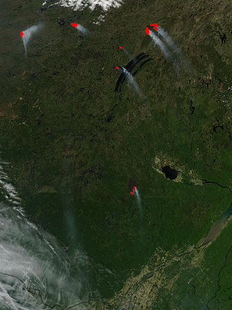 NASA MODIS Image of the Day: July 3, 2010 – Quebec