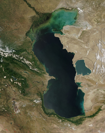 NASA MODIS Image of the Day: July 6, 2010 – Caspian Sea