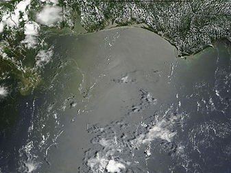 NASA MODIS Image of the Day: July 23, 2010 – Oil Slick in the Gulf of Mexico
