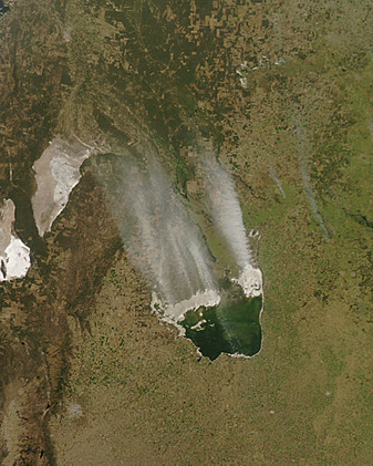 NASA MODIS Image of the Day: July 25, 2010 – Dust Plumes over Argentina