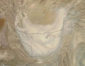 NASA MODIS Image of the Day: July 30, 2010 – Dust Storm over Southern Afghanistan