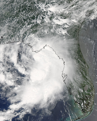 NASA MODIS Image of the Day: August 18, 2009 – Tropical Storm Claudette