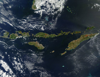 NASA MODIS Image of the Day: August 31, 2009 – The Lesser Sunda Islands
