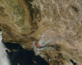 NASA MODIS Image of the Day: September 5, 2009 – Fires in Los Angeles County