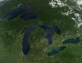 NASA MODIS Image of the Day: September 6, 2010 – The Great Lakes