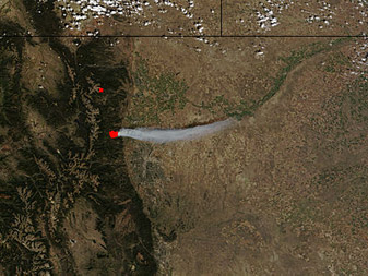 NASA MODIS Image of the Day: September 12, 2010 – Four Mile Canyon Fire near Boulder, Colorado