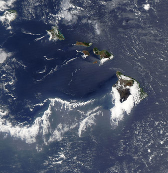 NASA MODIS Image of the Day: October 11, 2010 – Vog from Kilauea Volcano, Hawaii