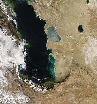 NASA MODIS Image of the Day: November 21, 2008 – The Caspian Sea