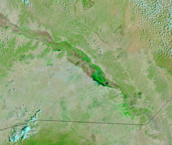 NASA MODIS Image of the Day: November 23, 2008 – Floods in Ethiopia