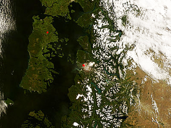 NASA MODIS Image of the Day: December 14, 2008 – Chaiten Volcano Activity