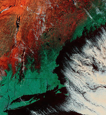 NASA MODIS Image of the Day: December 17, 2008 – New England Ice Storm