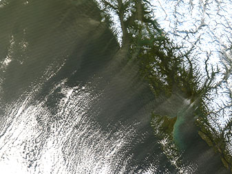 NASA MODIS Image of the Day: December 18, 2008 – Dust Storm off Alaska