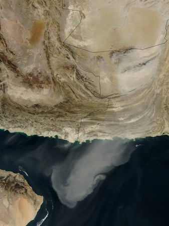 NASA MODIS Image of the Day: December 20, 2010 – Dust storms in southwest Asia
