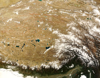 NASA MODIS Image of the Day: December 22, 2008 – Tibet