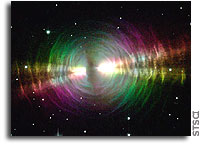 Rainbow Image of a Dusty Star