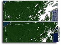 NOAA Posts Images Online of Northeast Blackout