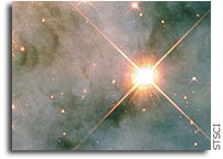 Hubble Photographs Turbulent Neighborhood Near Eruptive Star